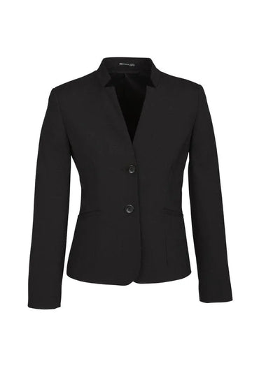 Biz Corporates Women's Short Jacket with Reverse Lapel 64013 Metro Workwear.