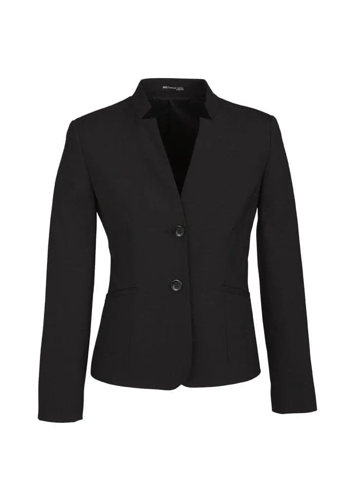 Biz Corporates Women's Short Jacket with Reverse Lapel 64013 Metro Workwear.