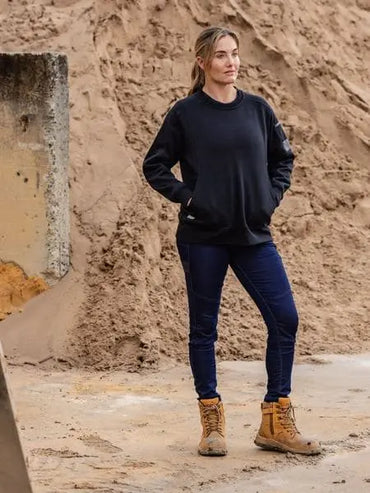 Bisley Women's Fleece Crew Neck Jumper BKL6723 Metro Workwear.