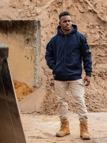 Bisley Workwear Work Fleece Full Zip Hoodie BK6725 Metro Workwear.