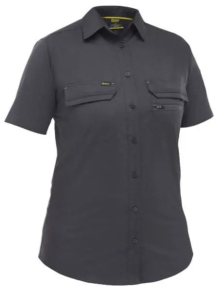 Bisley Women's X Airflow Stretch Ripstop Work Shirt BL1490 Metro Workwear.