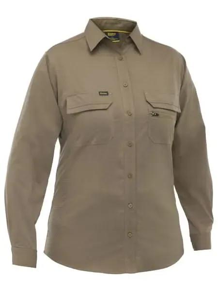 Bisley Long Sleeve Women's X Airflow Stretch Ripstop Work Shirt BL6490