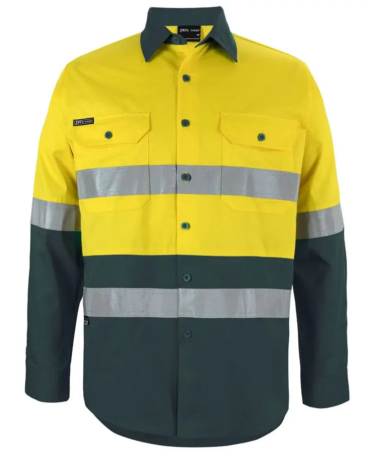 JB'S Hi-Vis Long Sleeve Work Shirt 6DNWL Metro Workwear