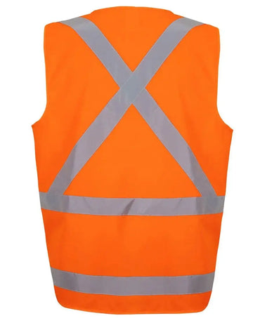 Jb's NSW/QLD Rail Zip X Back Safety Vest 6DVQV JB'S Wear