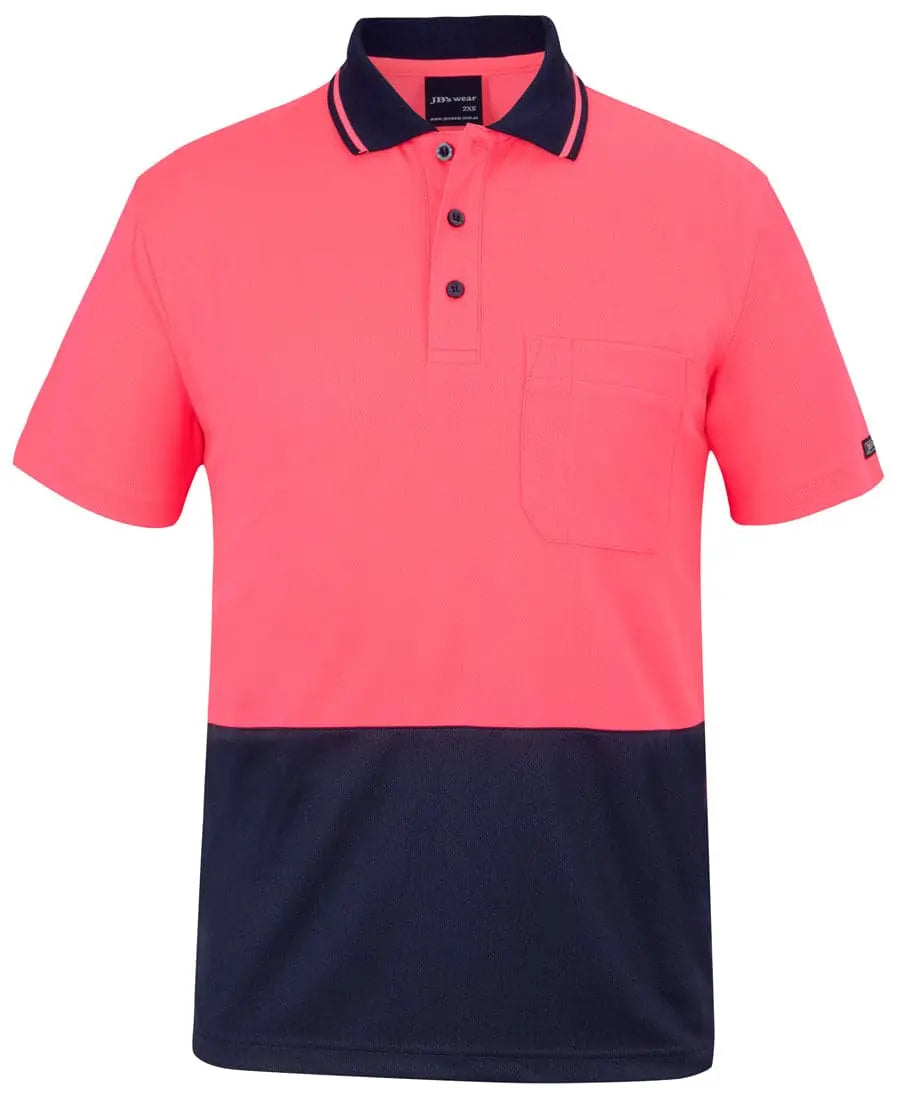JB'S Adults Hi-Vis Traditional Polo 6HVNC Metro Workwear.