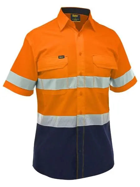 Bisley Women's X Airflow Taped Hi Vis Ripstop Work Shirt BS1491T Metro Workwear.