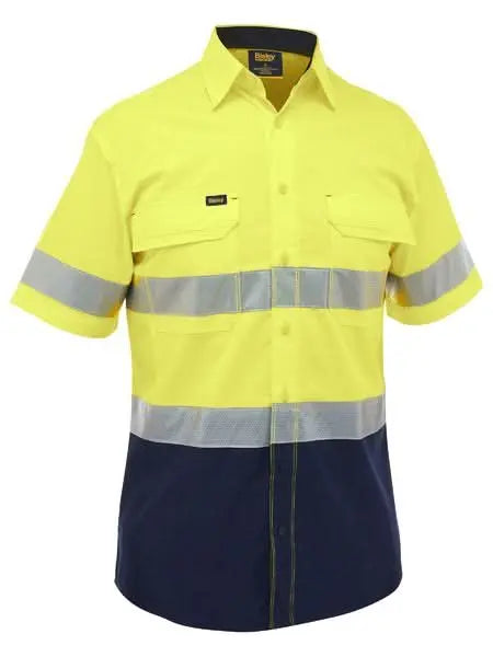 Bisley Women's X Airflow Taped Hi Vis Ripstop Work Shirt BS1491T Metro Workwear.