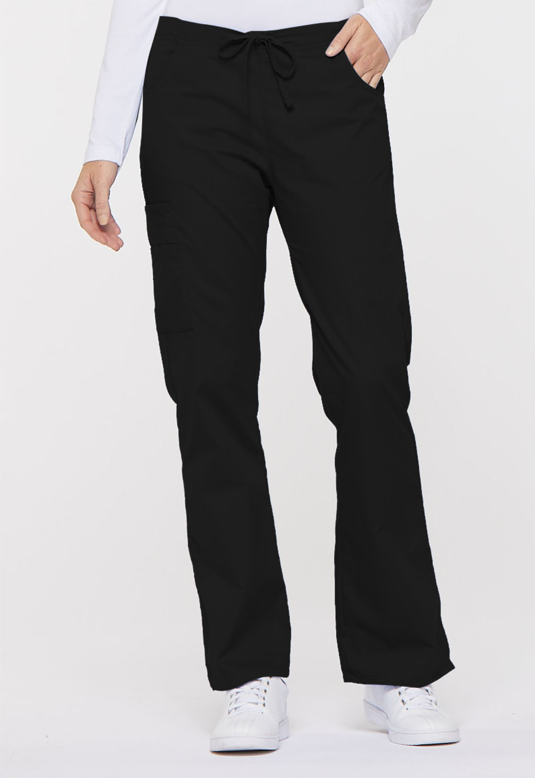 Dickies EDS Signature Women's Flare Mid Rise Cargo Scrub Pant 86206 Metro Workwear.