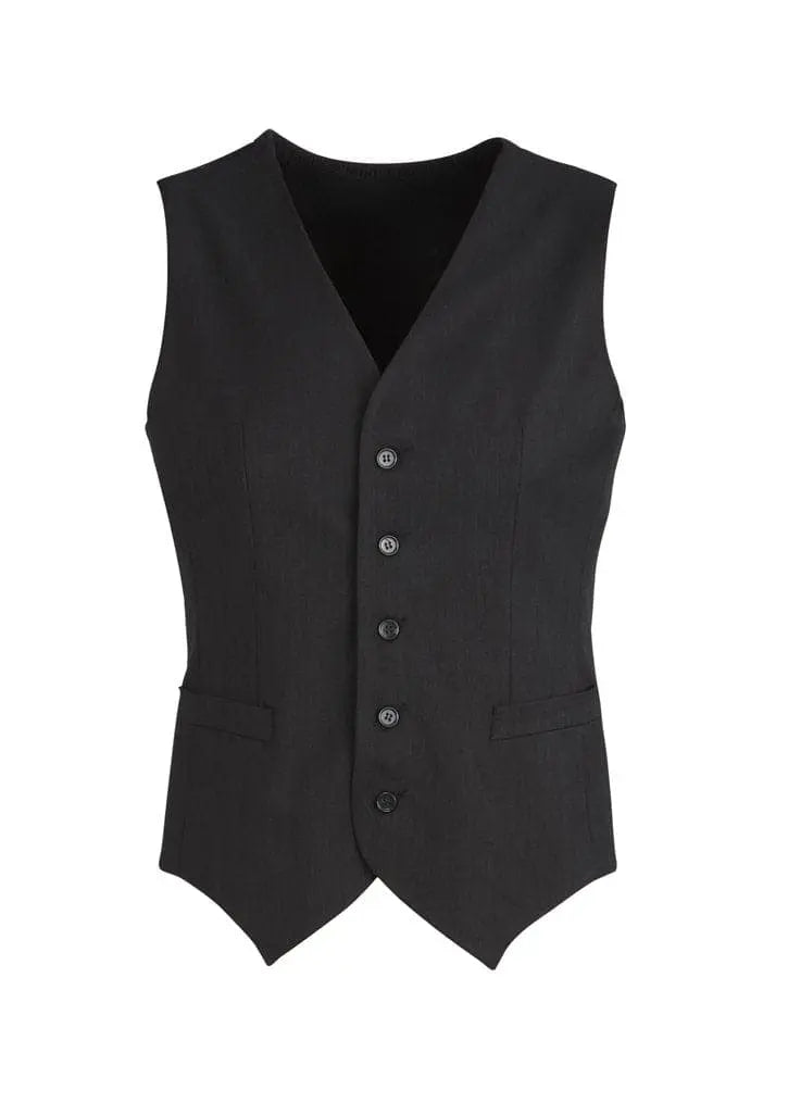 Biz Corporates Mens Peaked Vest with Knitted Back 90111 Metro Workwear.