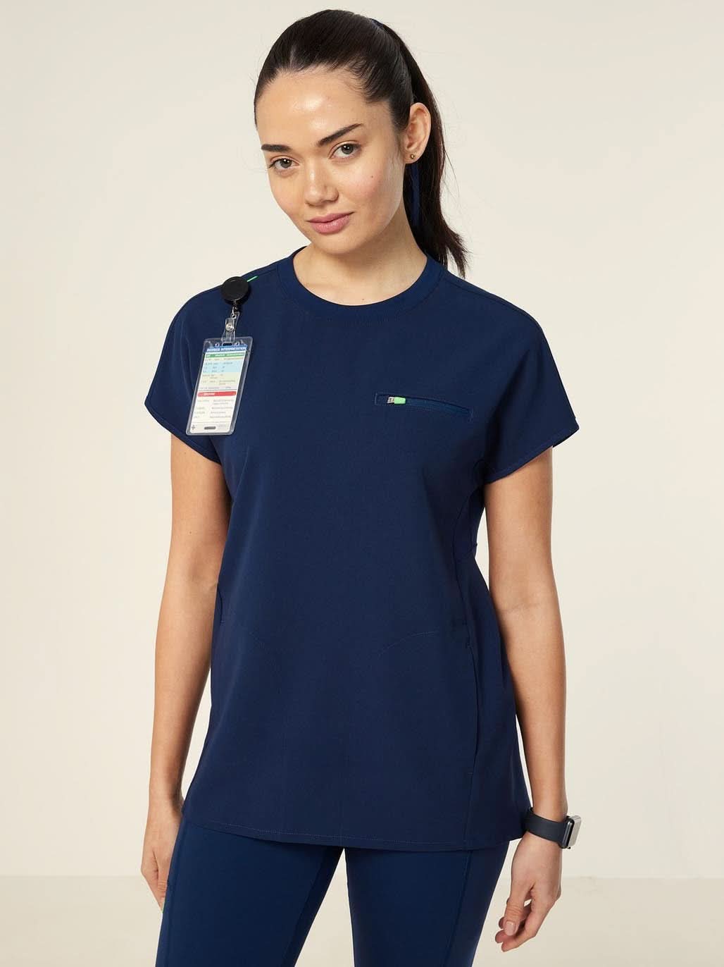NNT Women's Crew Neck Scrub Top CATUY7 Metro Workwear.
