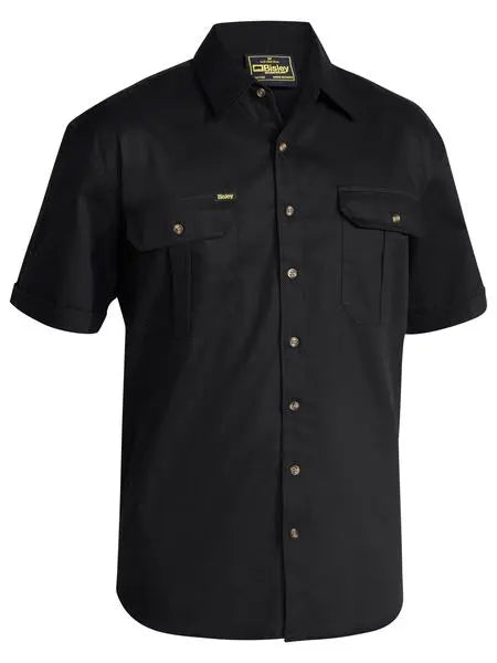 Bisley Workwear Original Cotton Drill Short Sleeve Shirt BS1433 Metro Workwear.