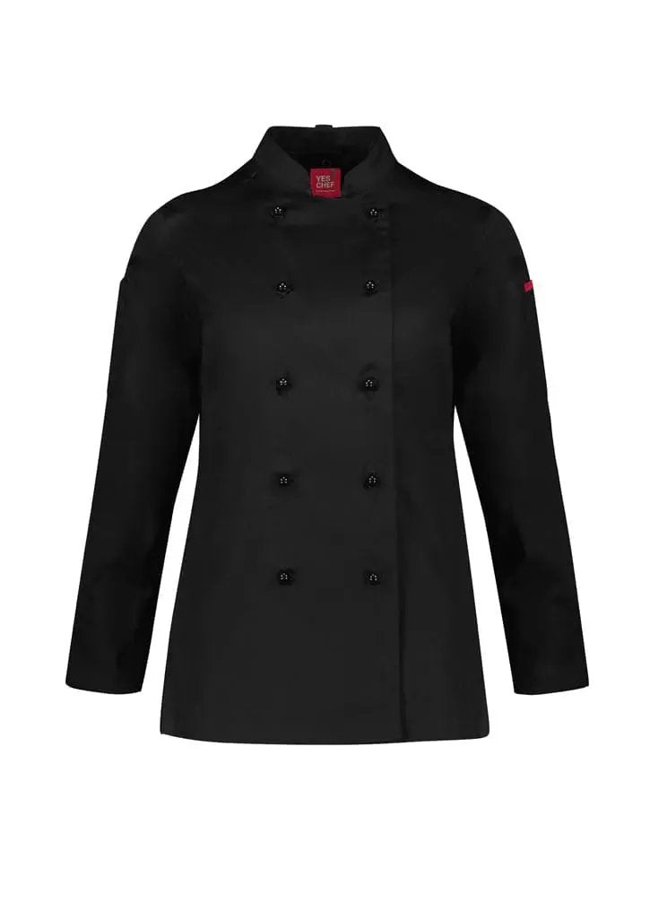 Biz Collection Al Dente Womens Chef Jacket CH230LL in Black