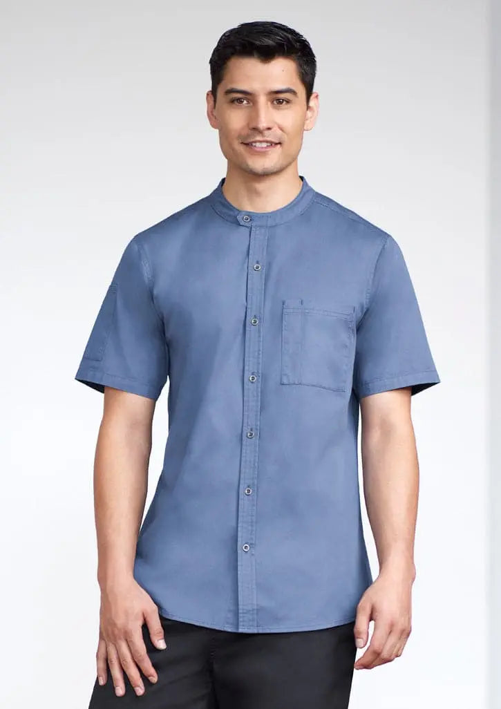 Biz Collection Men's Salsa Short Sleeve Chef Shirt CH329MS Metro Workwear.
