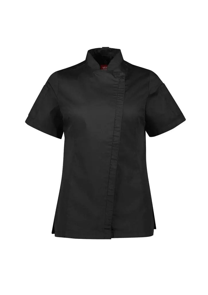 Biz Collection Womens Alfresco Short Sleeve Chef Jacket CH330LS Metro Workwear.