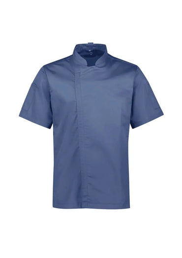 Biz Collection Men's Alfresco Short Sleeve Chef Jacket CH330MS Metro Workwear.