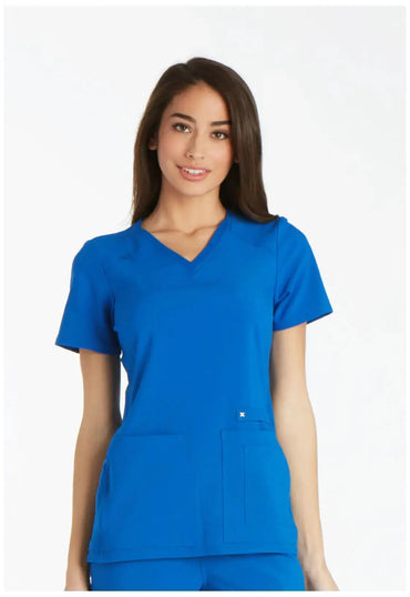 Cherokee IFlex Women's Knit Panel Scrub Top CK605 Simply Scrubs Australia