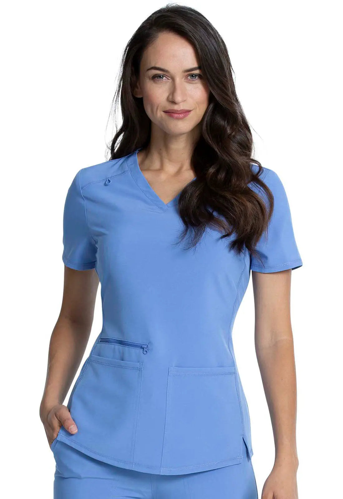 Cherokee Atmos Women'sKnit Inset Scrub Top CK837A  Simply Scrubs Australia