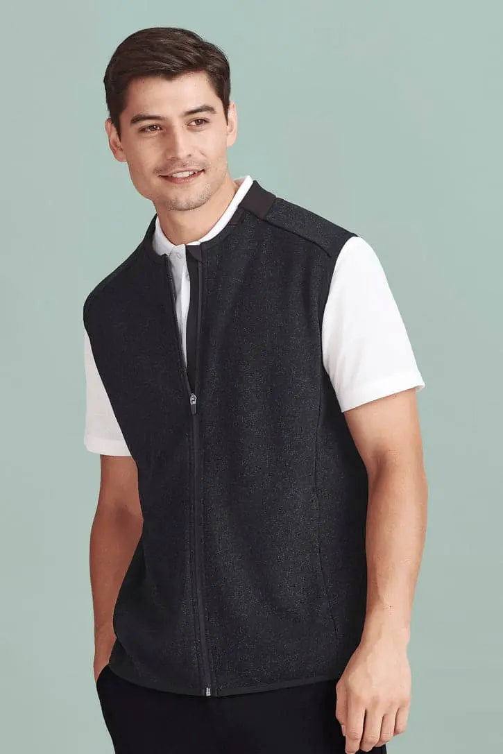 Biz Care Nova Men's Knit Vest CO343MV Metro Workwear.