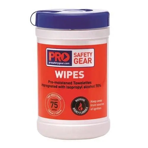 Pro Choice Iso Propyl Cleaning Wipes - CW75 Metro Workwear.