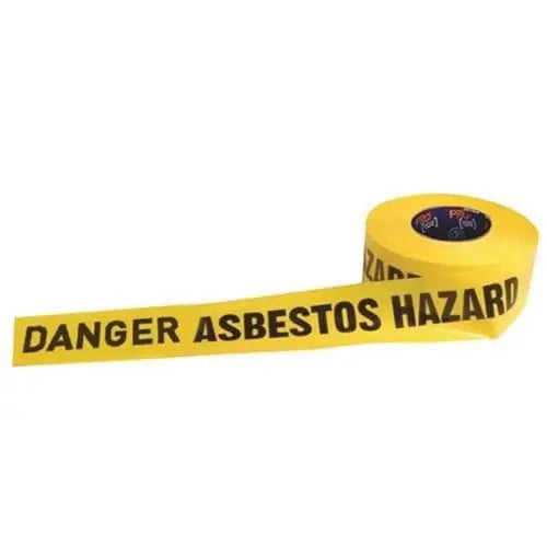 Pro Choice "Danger Asbestos Hazard" Yellow Tape - DADH30075 Metro Workwear.