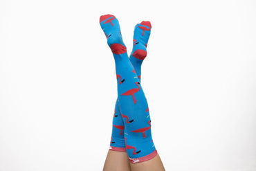 Softies Women's Fashion Flamingoes Nursing Socks FLAMS01 Metro Workwear.