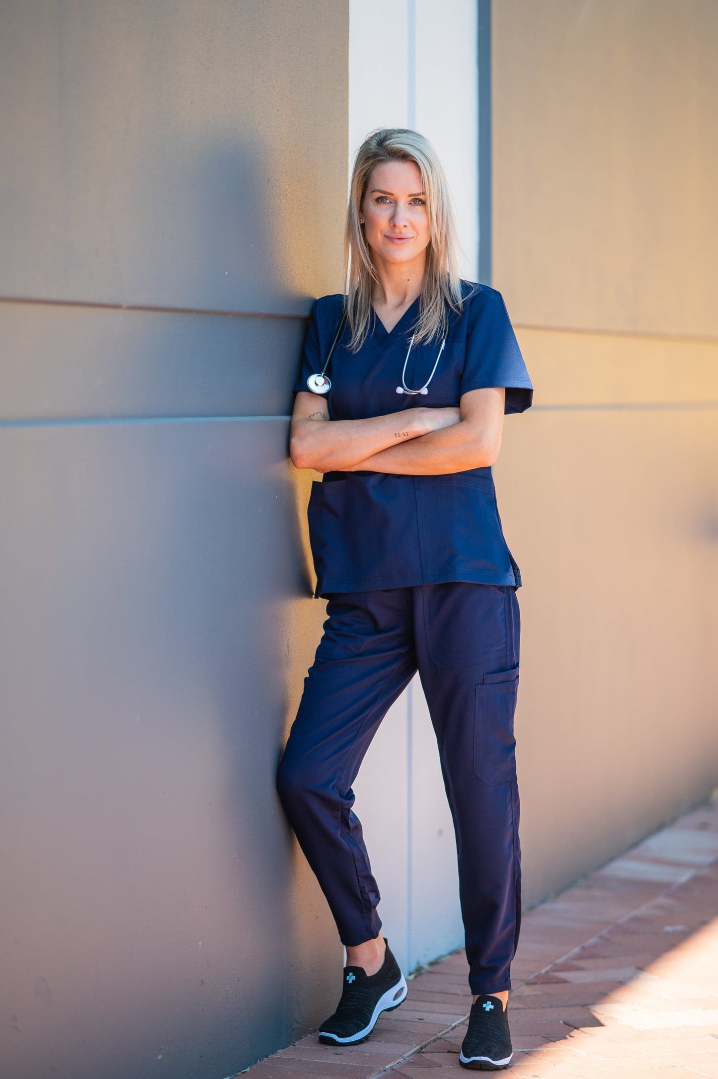 Softies Eton Women's Premium Hybrid Jogger Leg Scrub Pants EATP01 Metro Workwear.
