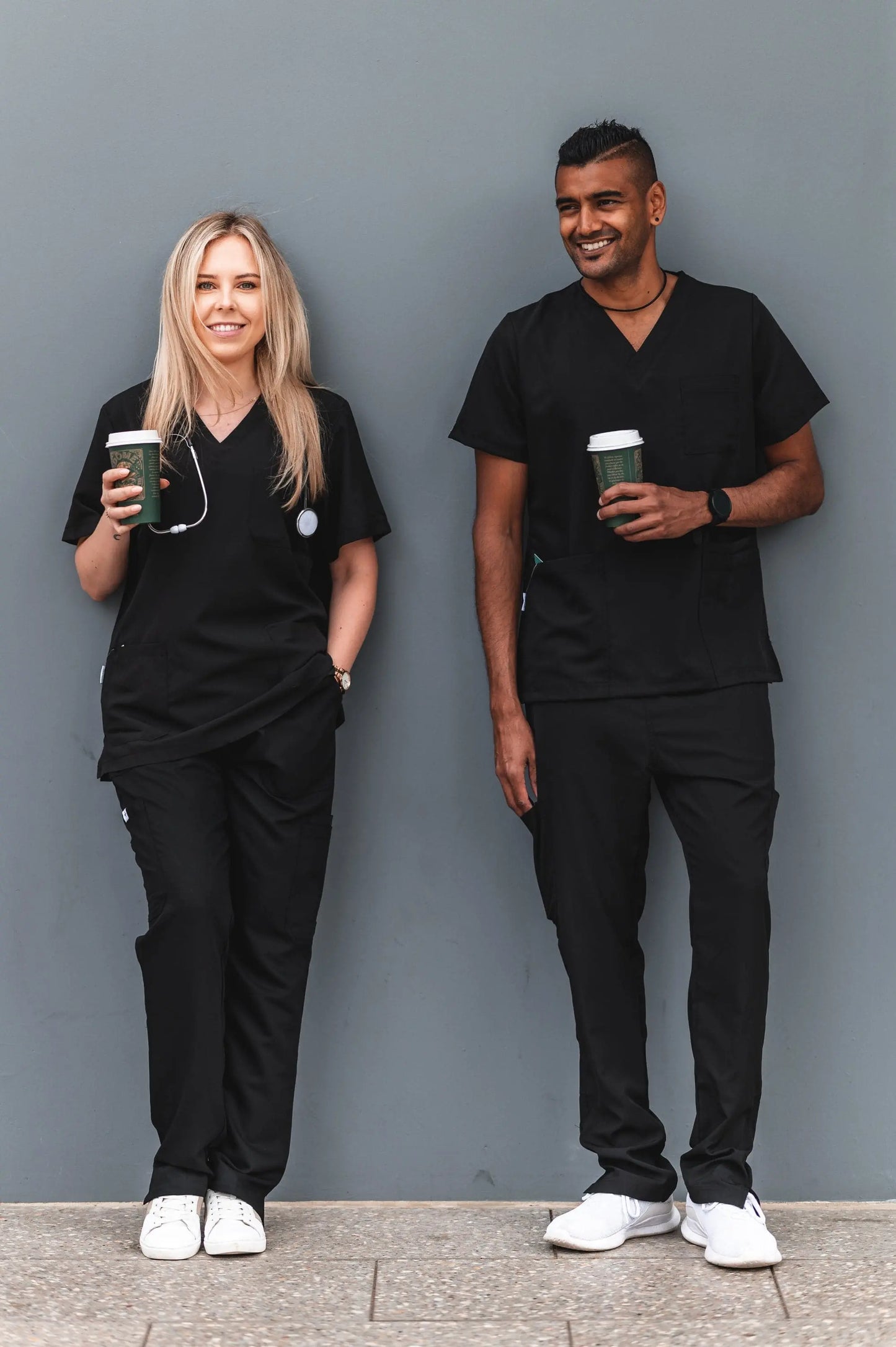 Softies Chelsea Unisex Premium V-Neck Scrub Top CHELT01 Metro Workwear.