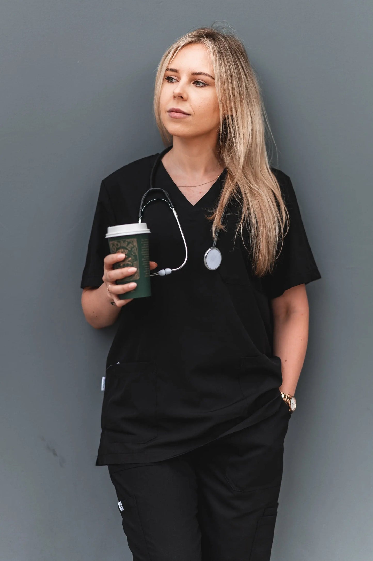 Softies Chelsea Unisex Premium V-Neck Scrub Top CHELT01 Metro Workwear.