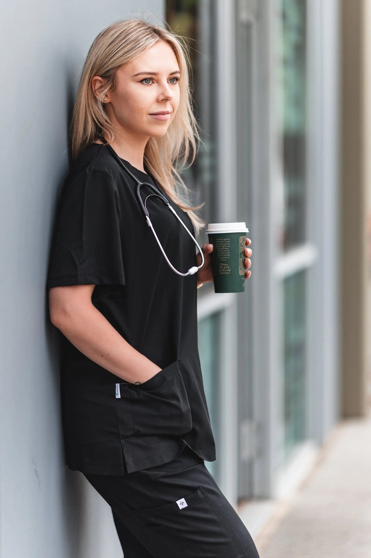 Softies Chelsea Unisex Premium V-Neck Scrub Top CHELT01 Metro Workwear.