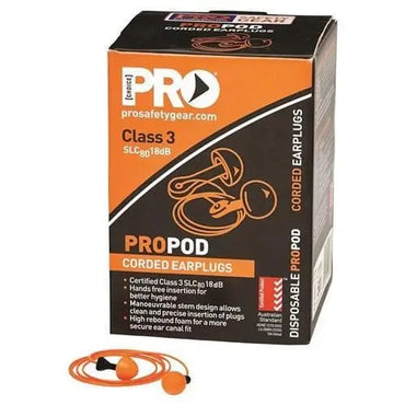 Pro Choice Propod Corded Ear Pods (Box Of 50prs) - EPODC Metro Workwear.