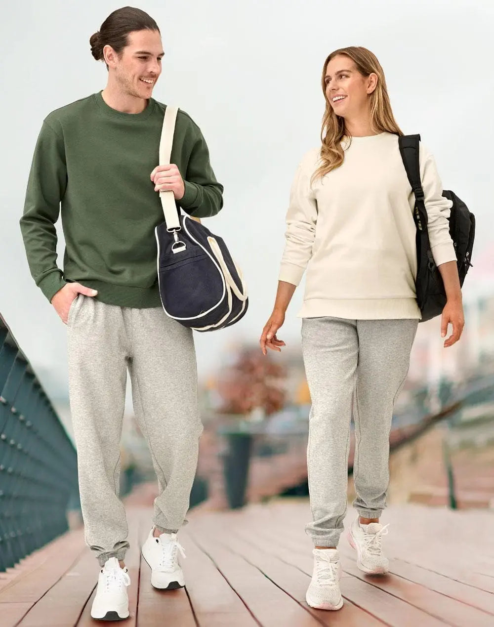 Unisex Air-layered CVC Crew Nech Sweater FL05 Metro Workwear.