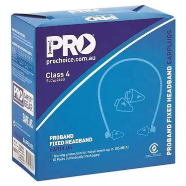 Pro Choice Pro-band Headband Fixed Earplugs - (Bonus Pads) X 10 - HBEPA Pro Choice