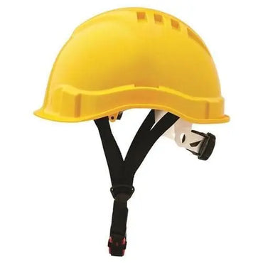 Pro Choice Airborne Linesman Hard Hat Unvented Micro Peak, 6 Point Ratchet Harness - HH6MP Metro Workwear.