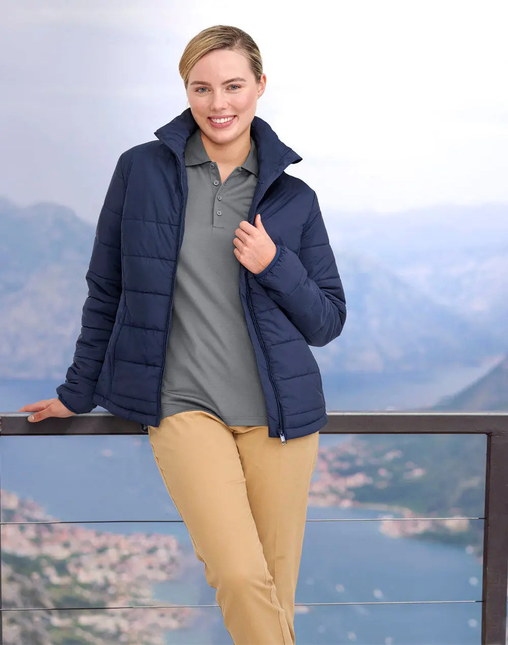 Winning Spirit Ladie's Sustainable Insulated Puffer Jacke JK60 Metro Workwear.