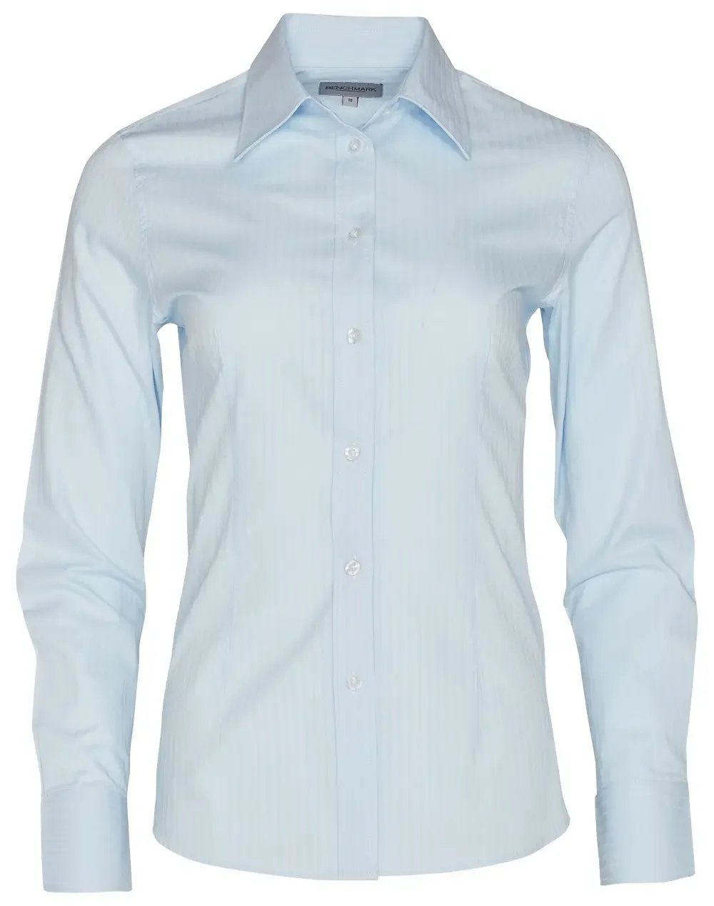 BENCHMARK Women's Self Stripe Long Sleeve Shirt M8100L