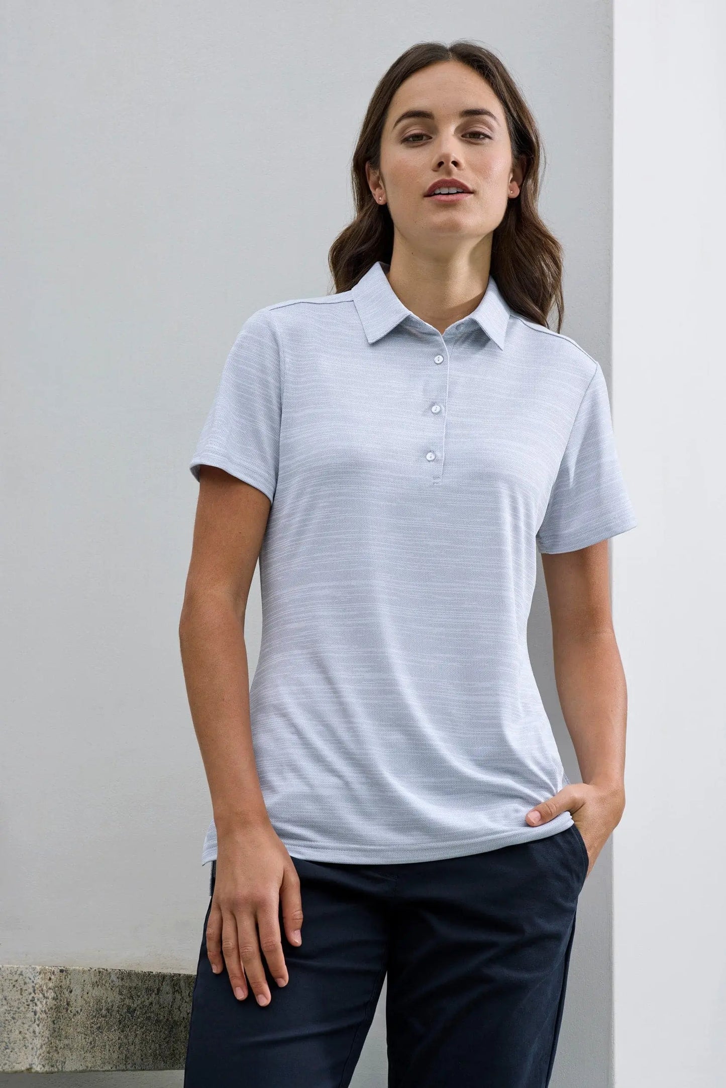 Biz Collection Women's Orbit Polo Shirt P410LS Metro Workwear.