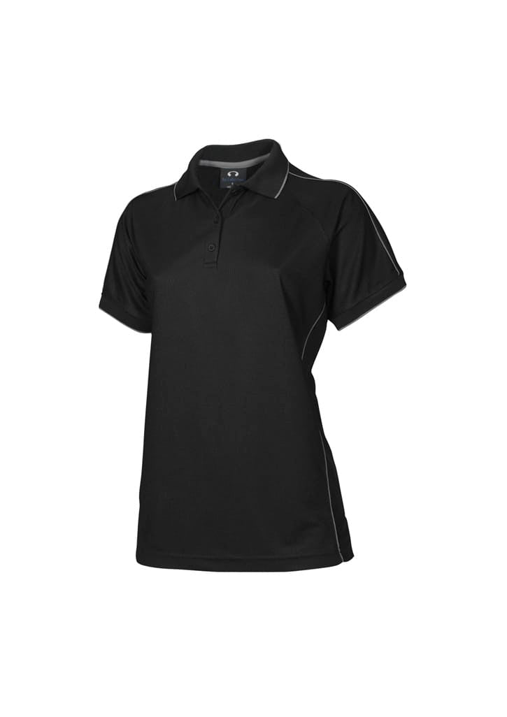 Biz Collection Women’s Resort Polo P9925 in Black/Charcoal