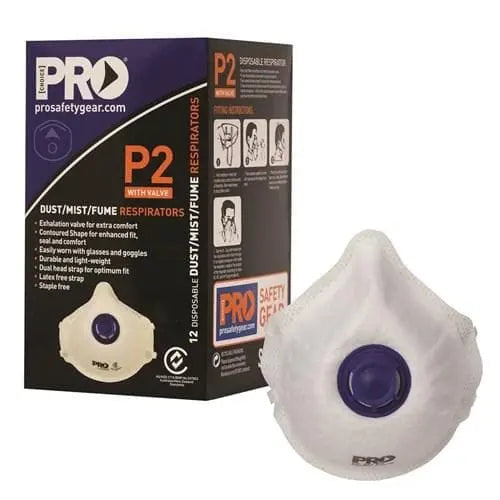 Pro Choice Respirator P2 Valve Mask PC321 x12 Metro Workwear.