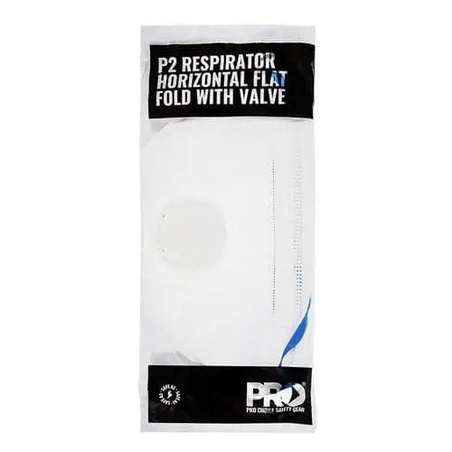 Pro Choice Horizontal Flat Fold Respirator P2, With Valve - PC5025 Metro Workwear.