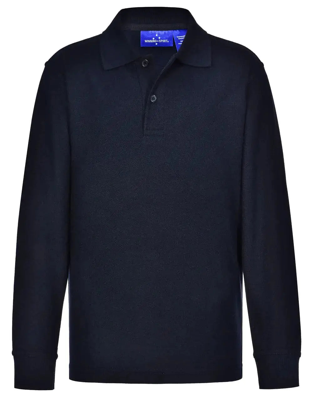 Kids Poly/Cotton Pique Long Sleeve Polo PS12K Winning Spirit