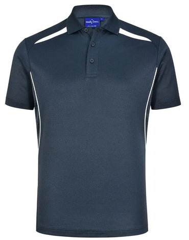 Winning Spirit Men's Sustainable Poly-Cotton Contrast Polo PS93