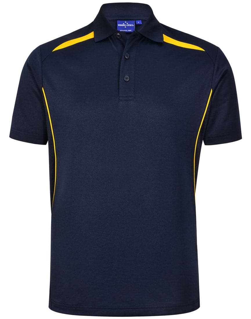 Winning Spirit Men's Sustainable Poly-Cotton Contrast Polo Shirt PS93 Metro Workwear.
