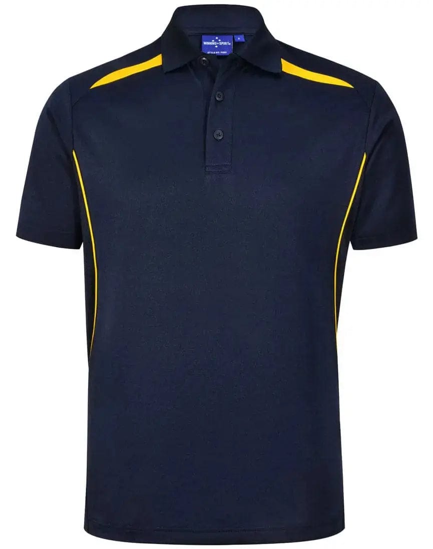Winning Spirit Men's Sustainable Poly-Cotton Contrast Polo Shirt PS93