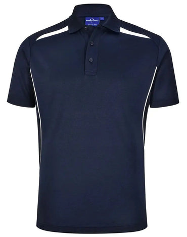 Winning Spirit Men's Sustainable Poly-Cotton Contrast Polo Shirt PS93