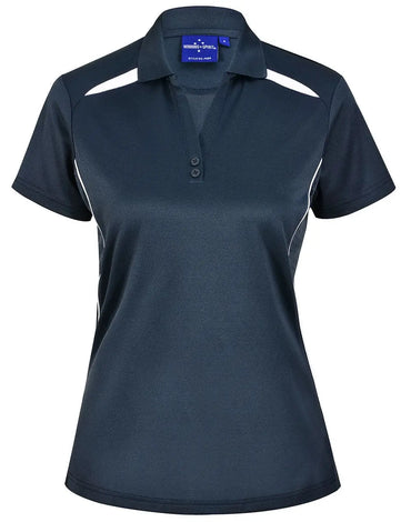 Winning Spirit Women's Sustainable Poly-Cotton Contrast Polo PS94 Metro Workwear.