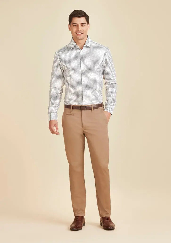 Biz Corporates Men's Traveller Modern Stretch Chino Pants RGP264M Metro Workwear.