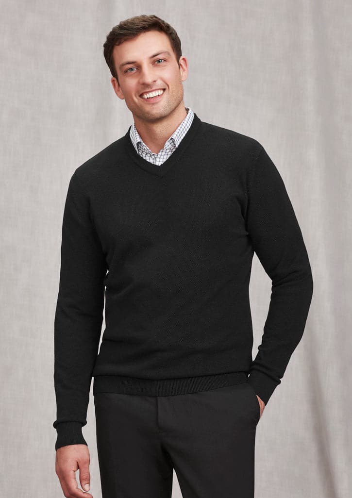 Biz Collection Osaka Men's Pineapple Knit Jumper RJP266M Metro Workwear.
