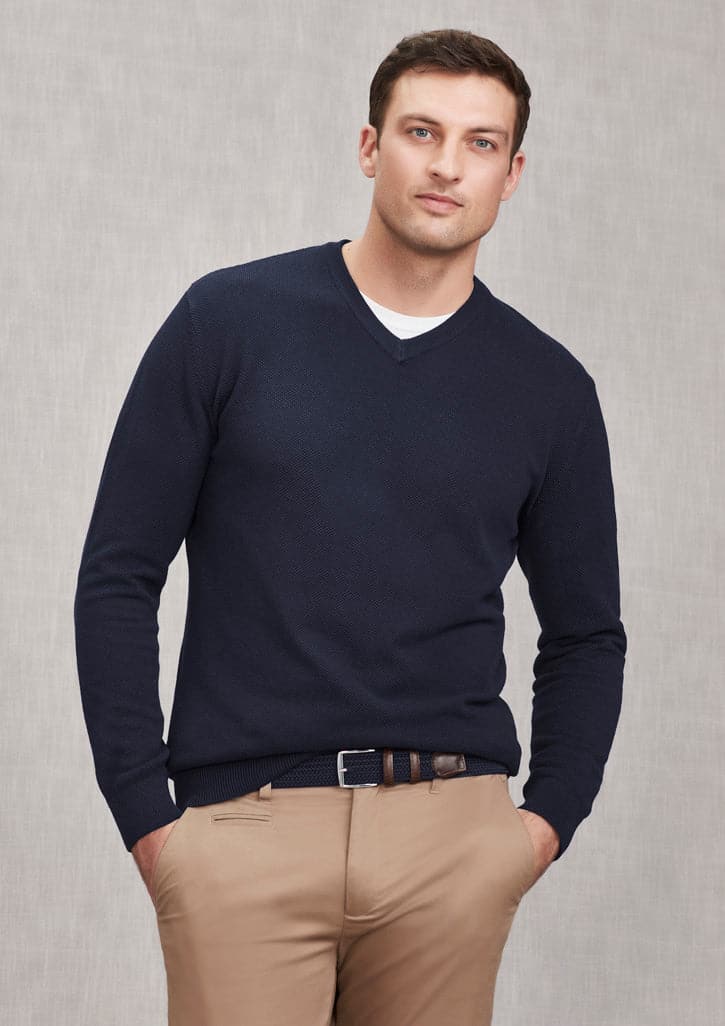 Biz Collection Osaka Men's Pineapple Knit Jumper RJP266M Metro Workwear.