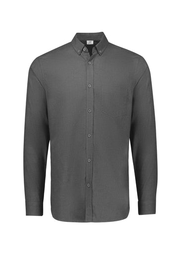 Biz Collection Men's Soul Long Sleeve Shirt S421ML in Grey