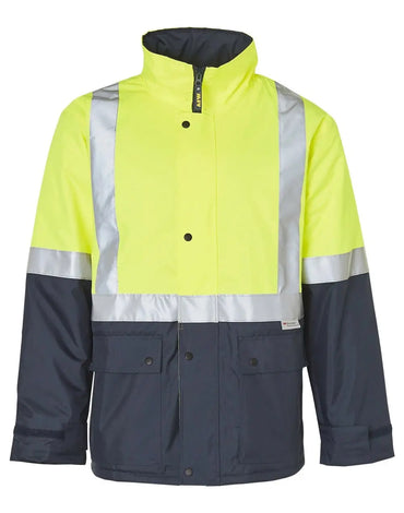Two-tone Hi Vis Rain Proof Jacket With Quilt Lining SW28A Metro Workwear.
